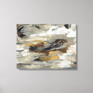 Toile Gris Abstrait neutre Silvia Vassileva