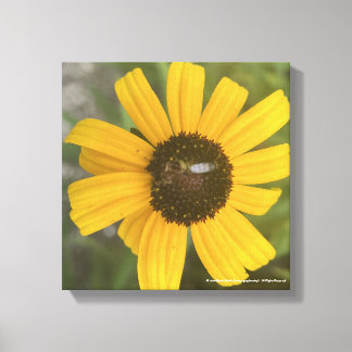 Toile gris foraday Floral Jaune Imprimer