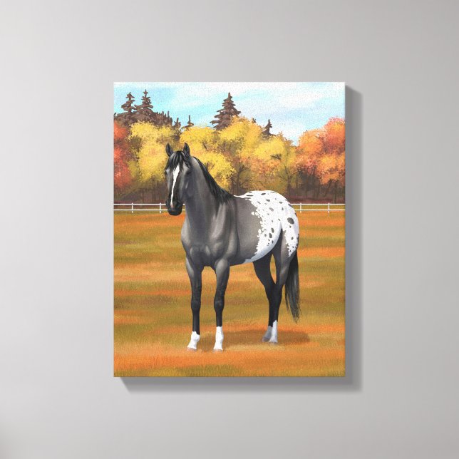 Toile Gris Grulla Appaloosa Quartier Horse Stallion (Recto)