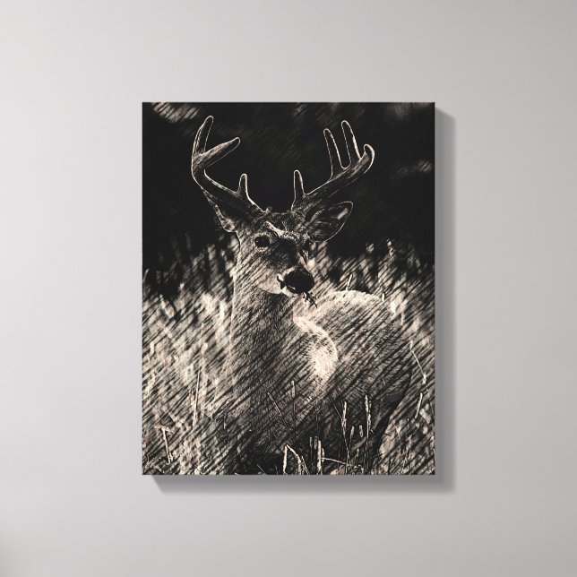 Toile Gros Canvas Buck Imprimer (Recto)