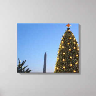 Toile Gros et petits arbres de Noël II Vacances à DC