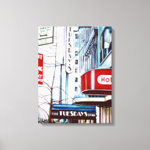 Toile Gros Mardi Soir. New York