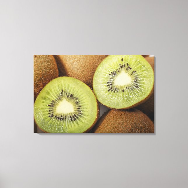 Toile Gros plan des kiwis (Recto)