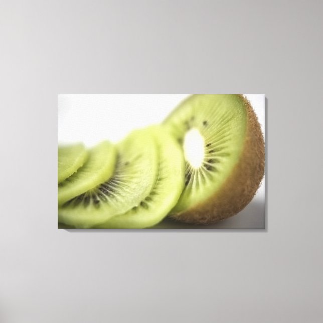 Toile Gros plan des tranches de kiwi (Recto)