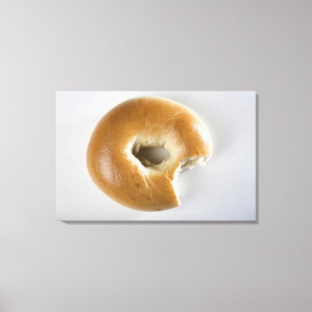 Toile Gros plan d'un bagel (Recto)
