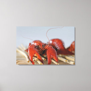 Toile Gros plan d'un crabe sur bâtons