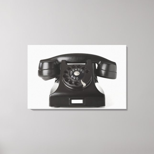 Toile Gros plan d'un téléphone rotatif (Recto)