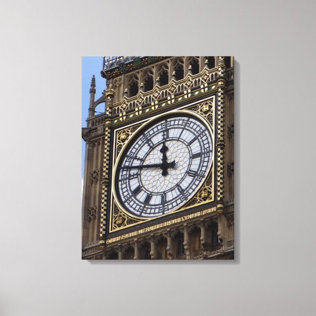 Toile Gros plan sur Big Ben London Travel (Recto)