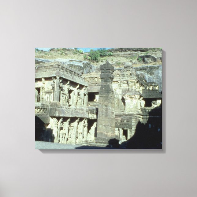 Toile Grottes bouddhistes, jainistes et hindoues à Ellor (Recto)