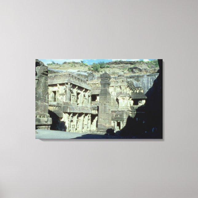 Toile Grottes bouddhistes, jainistes et hindoues à Ellor (Recto)