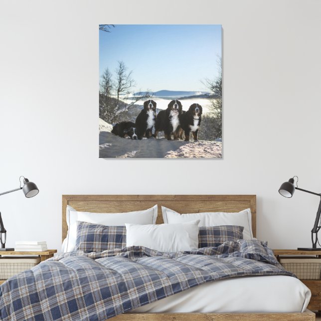 Toile groupe de chiens de montagne bernais (Insitu(Chambre))