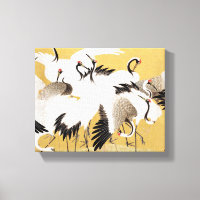 Gruiformes japonais vintage oiseau riche classique