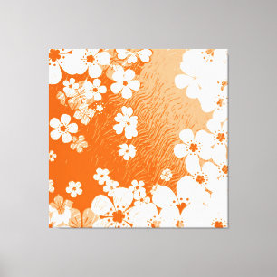 Toile Grunge floral art arrière - plan motif 6