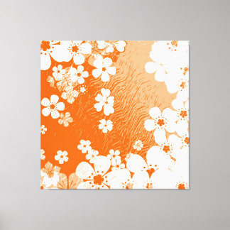Toile Grunge floral art arrière - plan motif 6