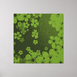Toile Grunge floral art arrière - plan motif 7