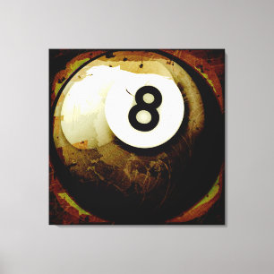 Toile Grunge Style 8 Ball