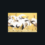 Toile Grupe de grues japonaises Vintage Oiseau Riche Cla<br><div class="desc">Cette belle image d'oiseau est basée sur le groupe de grues japonaises (18e siècle) peinture vintage par Ishida Yutei. Image originale du domaine public du Minneapolis Institute of Art.</div>