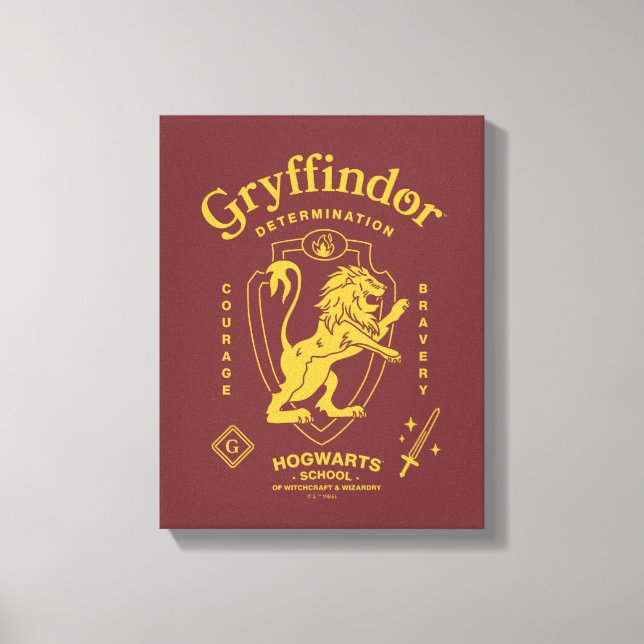 Toile GRYFFINDOR™ Détermination Courage Bravoure Armoiri (Recto)