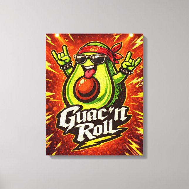 Toile Guac 'n Roll - Guac Pack - Amateurs de nourriture (Recto)
