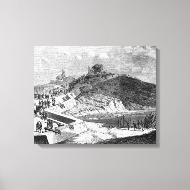 Toile Guerre des Duchies, fortifications danoises (Recto)