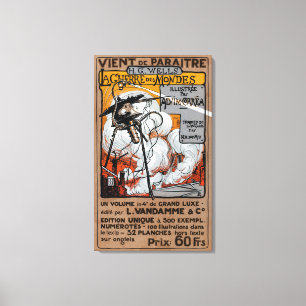 Toile Guerre des Mondes Poster français 1906