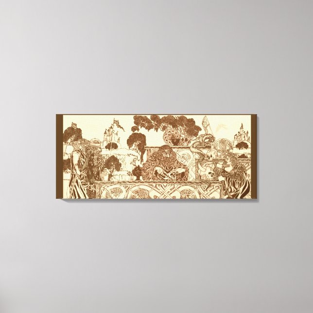 Toile Guerrier, assistant et sorcière (Recto)