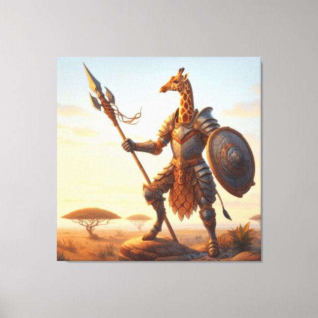 Toile Guerrier de girafe (Recto)