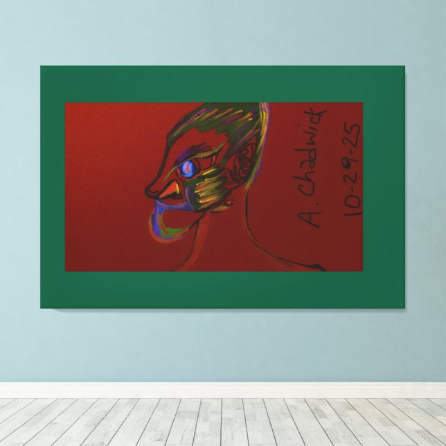 Toile Guerrier du feu  (Insitu (Plancher de Bois))