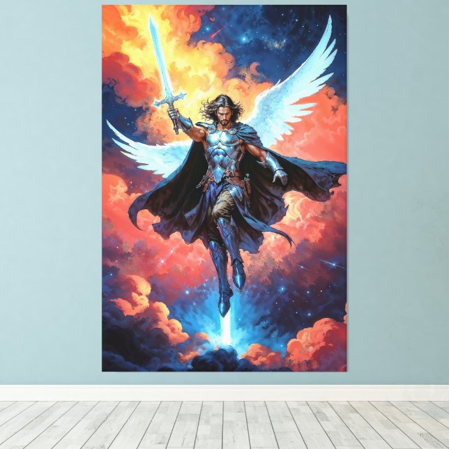 Toile Guerrier Skywarden Archange Michel (Insitu (Plancher de Bois))