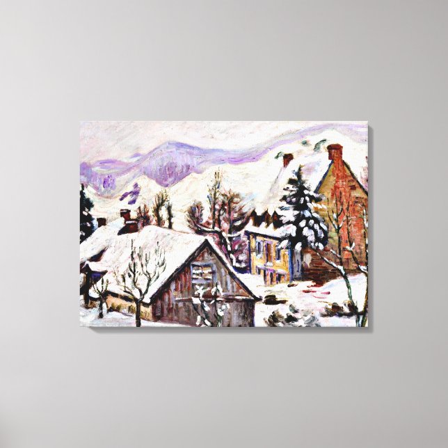 Toile Guillaumin - Le village de St. Sauves-d'Auvergne (Recto)