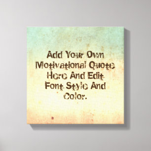 Toile Guillemet de motivation personnalisé, faites votre