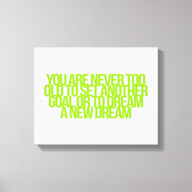 Toile Guillemets inspirants et motivants (Recto)
