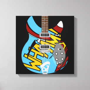 Toile Guitare artistique Mod Pop