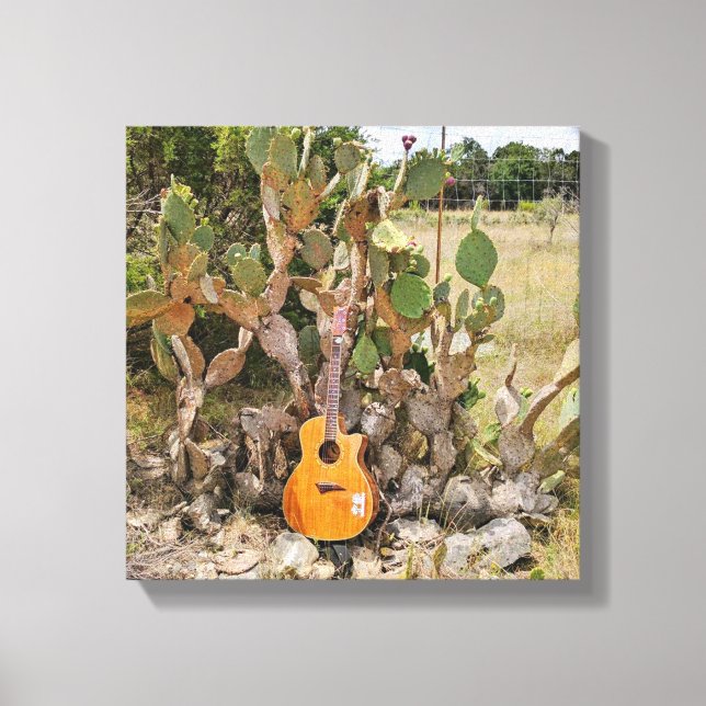 Toile Guitare de Cactus (Recto)