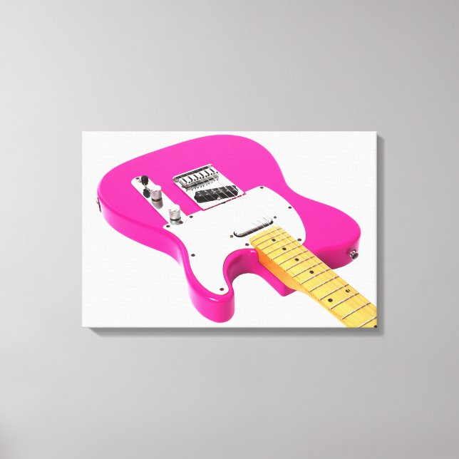 Toile GUITARE ÉLECTRIQUE DE BUBBLEGUM 16x24 (Recto)