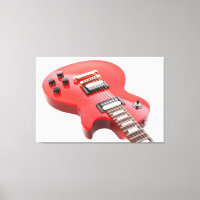 GUITARE ÉLECTRIQUE ICONIQUE ROUGE 40x60