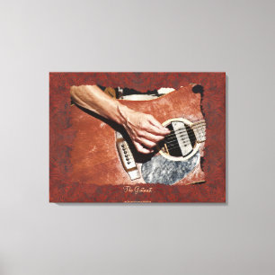 Toile Guitare-Lecteur musique amoureux Wall Art