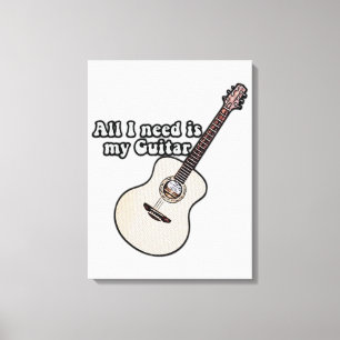 Toile guitare motivante pour les amateurs de guitare