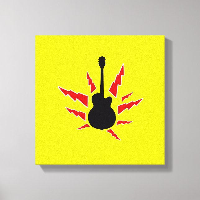 Toile guitare noire (Recto)