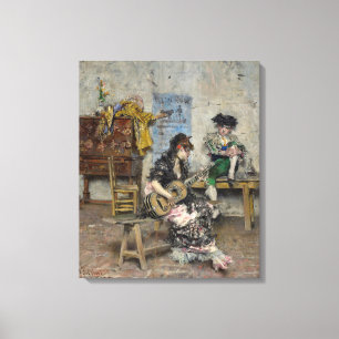 Toile Guitariste flamenco (Joueuse de guitare espagnole)