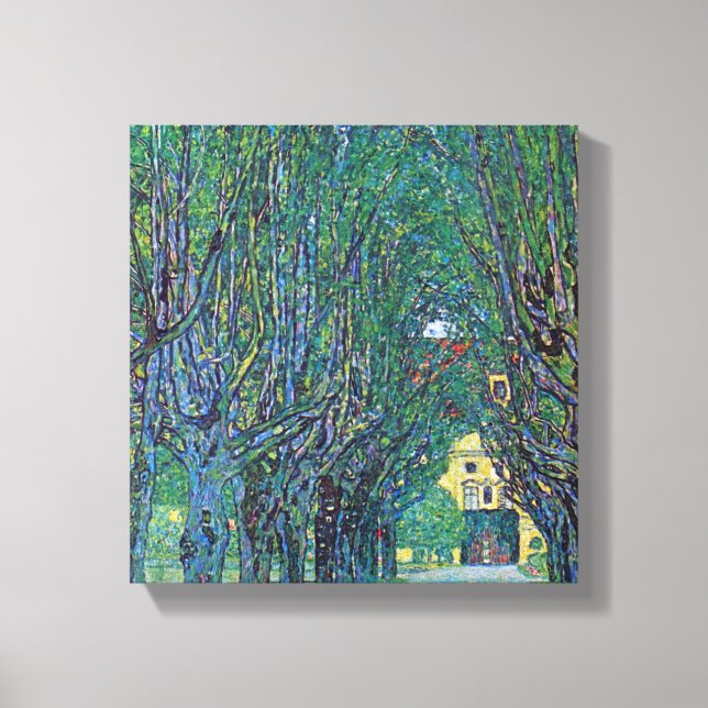 Toile Gustav Klimt - Chemin du parc (Recto)