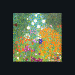 Toile Gustav Klimt : Flower Garden<br><div class="desc">Une belle toile classique ornée d'un jardin fleuri coloré,  peint par le peintre symboliste autrichien Gustav Klimt.</div>