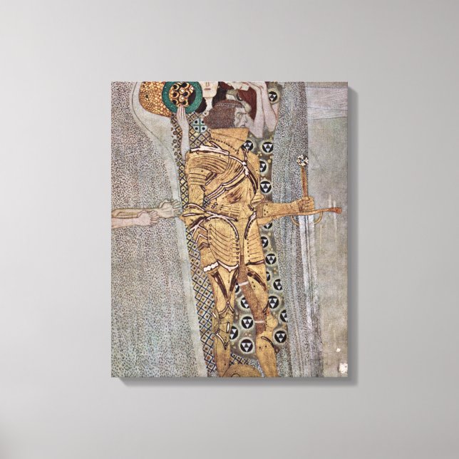 Toile Gustav Klimt - La fresque murale de la frise Beeth (Recto)