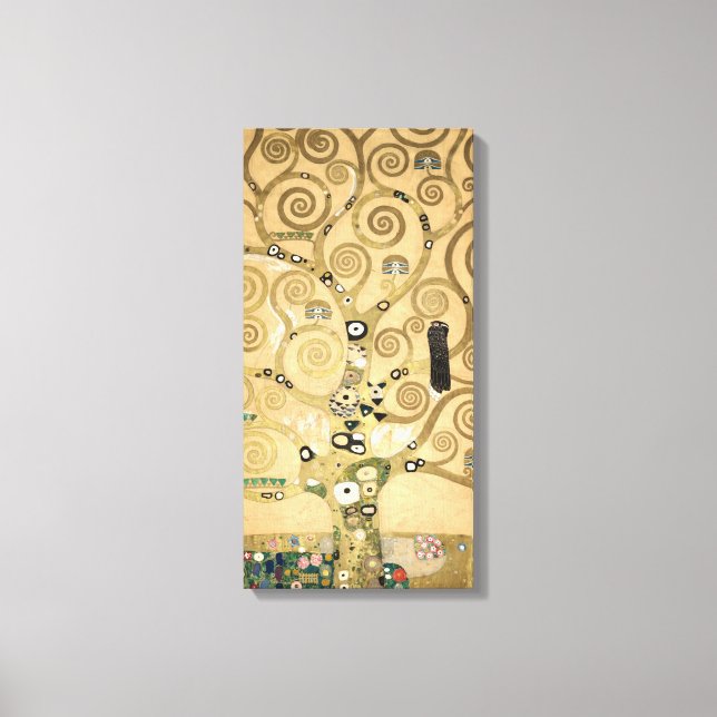 Toile Gustav Klimt - L'Arbre de Vie, La Frieze Stoclet (Recto)