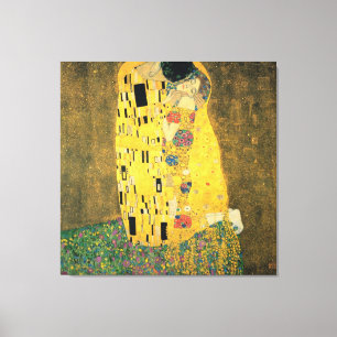 Toile GUSTAV KLIMT - Le baiser 1907