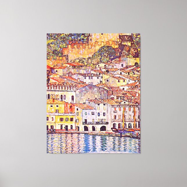 Toile Gustav Klimt. Malcesine am Gardasee peinture (Recto)