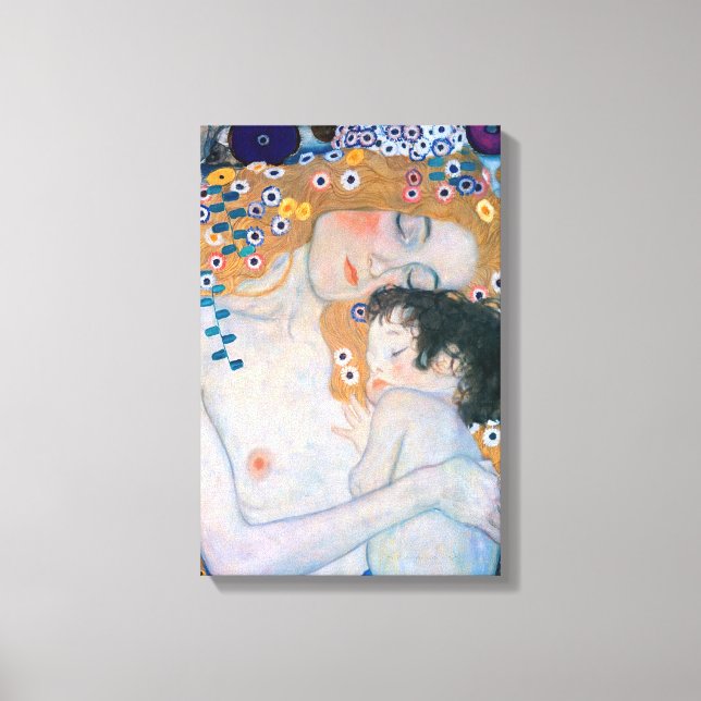 Toile Gustav Klimt - Mère et Enfant (Recto)