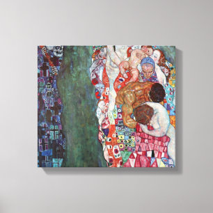 Toile Gustav Klimt - Mort et vie