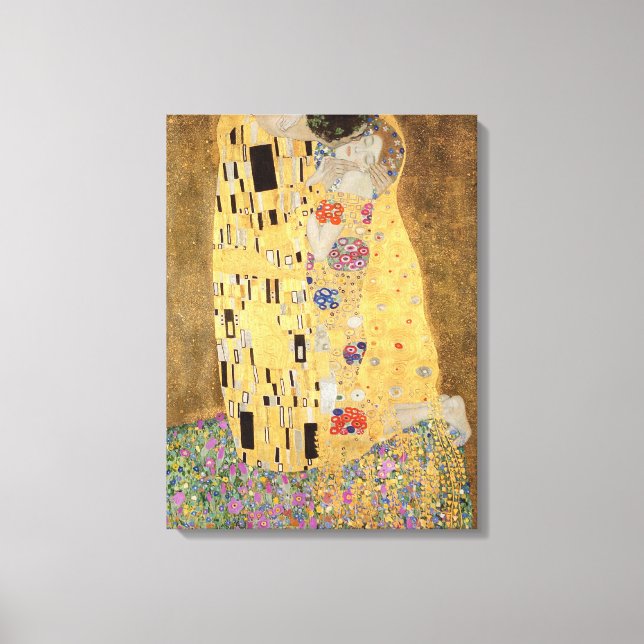 Toile Gustav Klimt | The Kiss, 1907-08 (Recto)