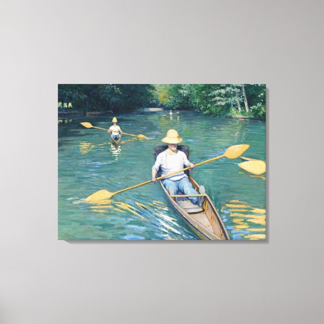 Toile Gustave Caillebotte - Esquifs sur l'Yerres (Recto)